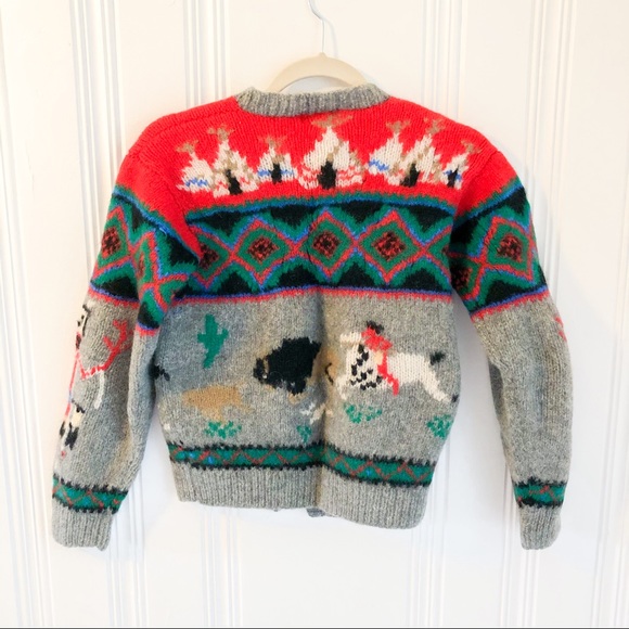 Vintage Native American Knit Wool Sweater - Picture 7 of 9